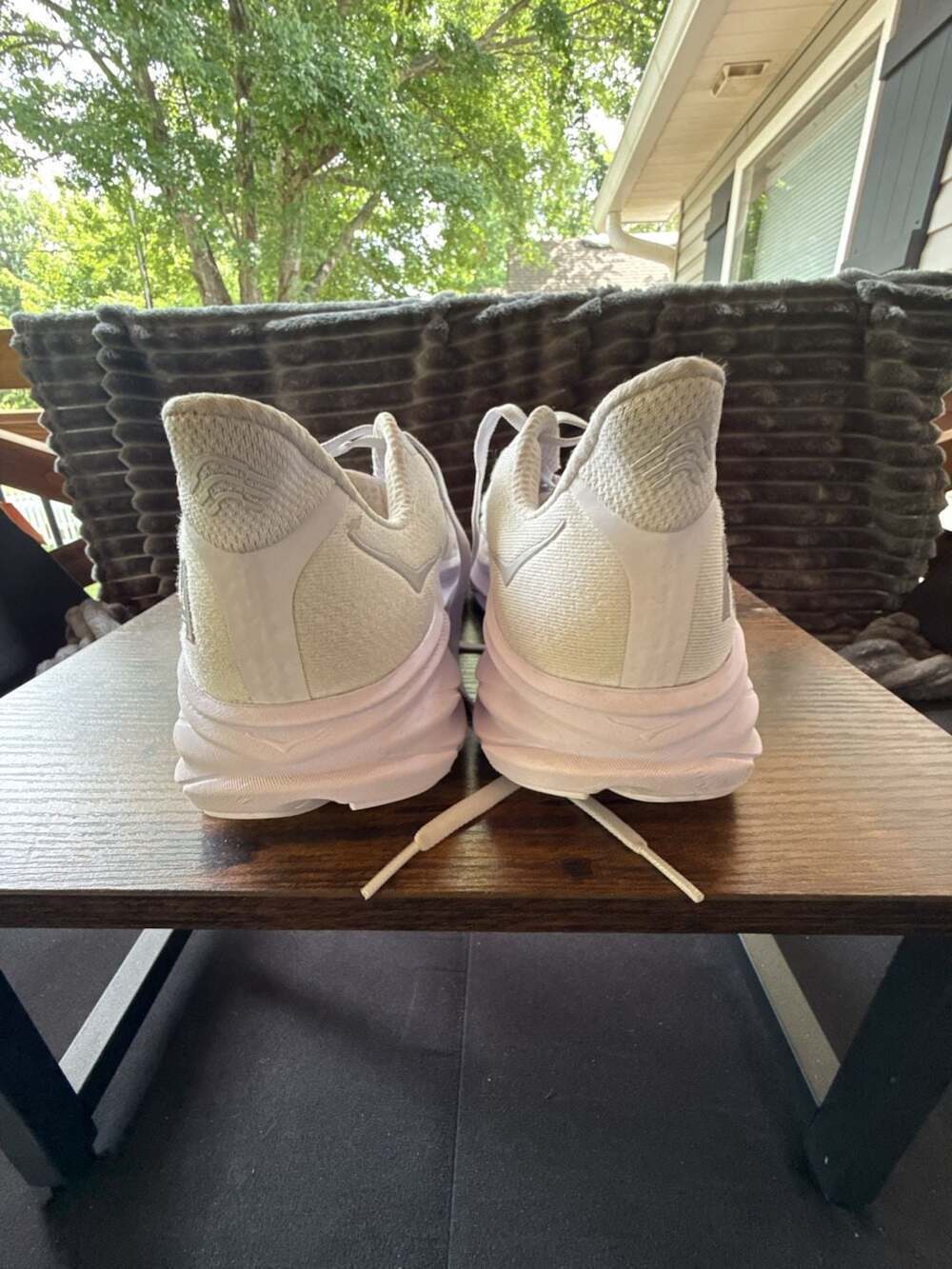 Hoka One One Clifton 8 Running Shoes White - Picture 5 of 11